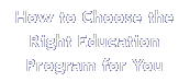 Choose the right advocacy education program for you